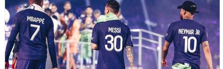 梅西将对阵旧主！法甲官方晒昔日巴黎三叉戟合照