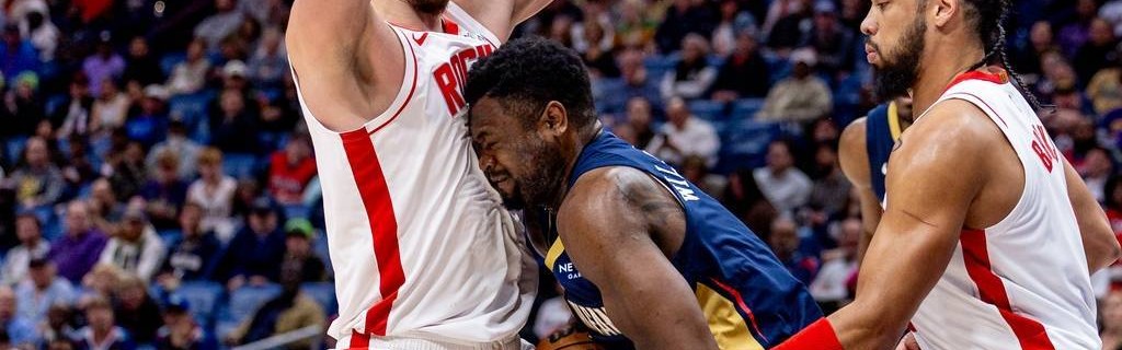 申京22+6锡安两双 汤普森21+11火箭轻取鹈鹕